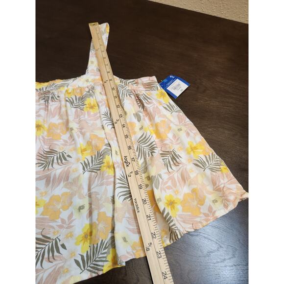 Arizona‎ Jeans Co Women's Multicolor Tropical Square Neck Tank Top Size XL NWT - Picture 7 of 7